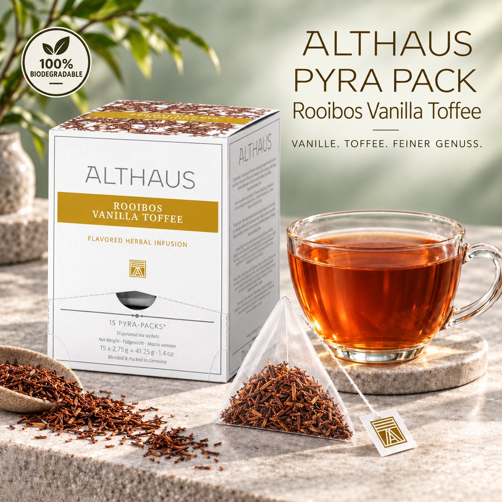 Althaus Rooibos Vanilla Toffee Pyra Pack