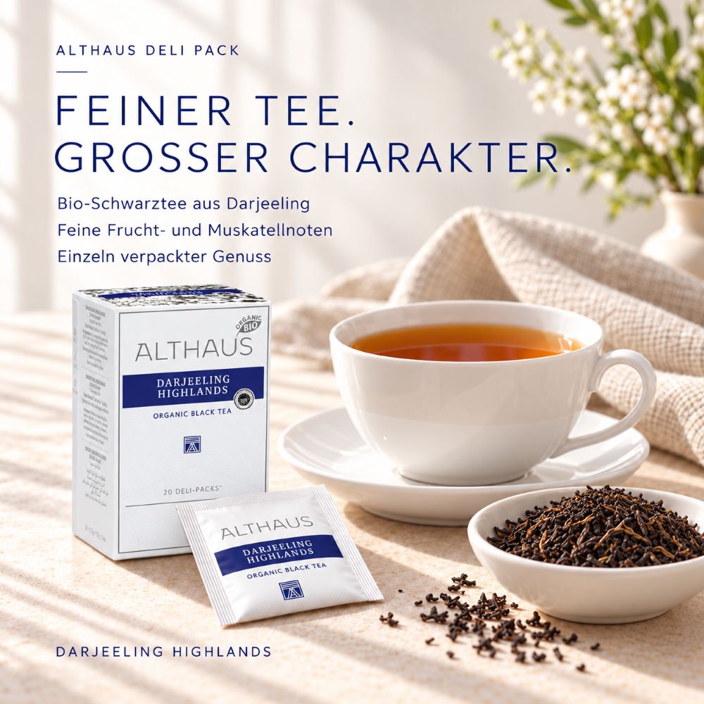 Althaus Bio Darjeeling Summer Leaves Deli Pack – Bild 2