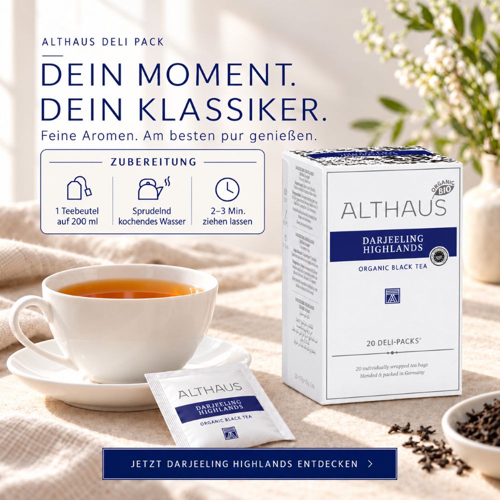 Althaus Bio Darjeeling Summer Leaves Deli Pack – Bild 3