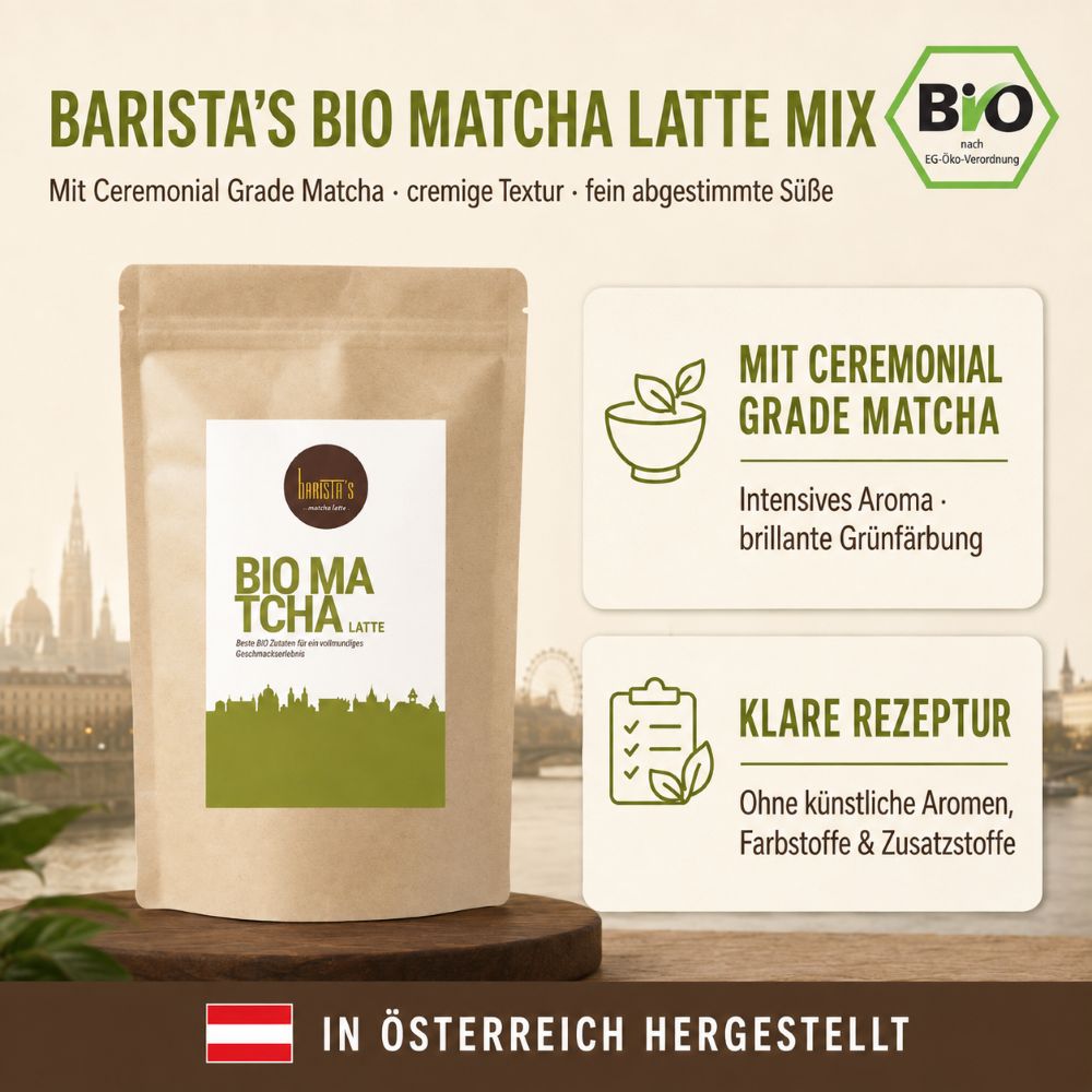 Baristas Bio Matcha-Latte Mix