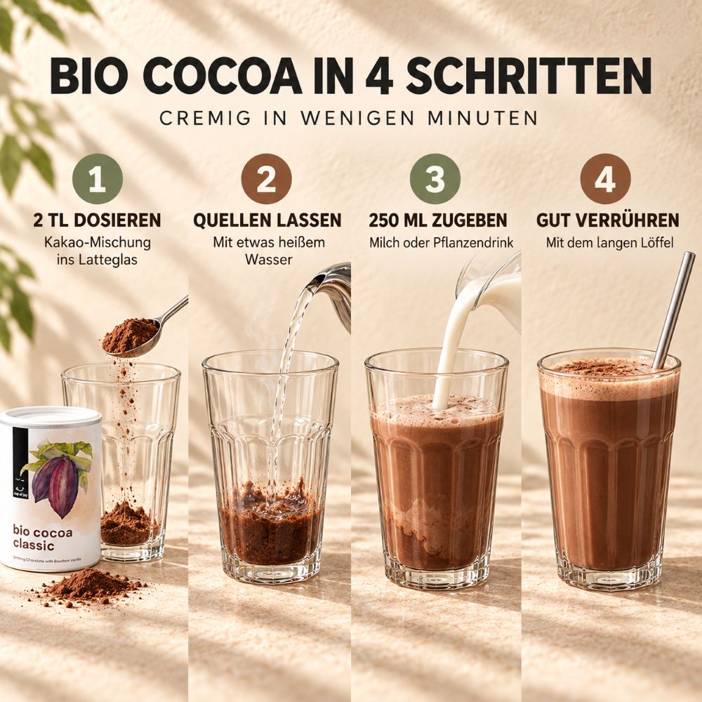 Cup of Joy Bio-Cocoa Classic 500g – Bild 2