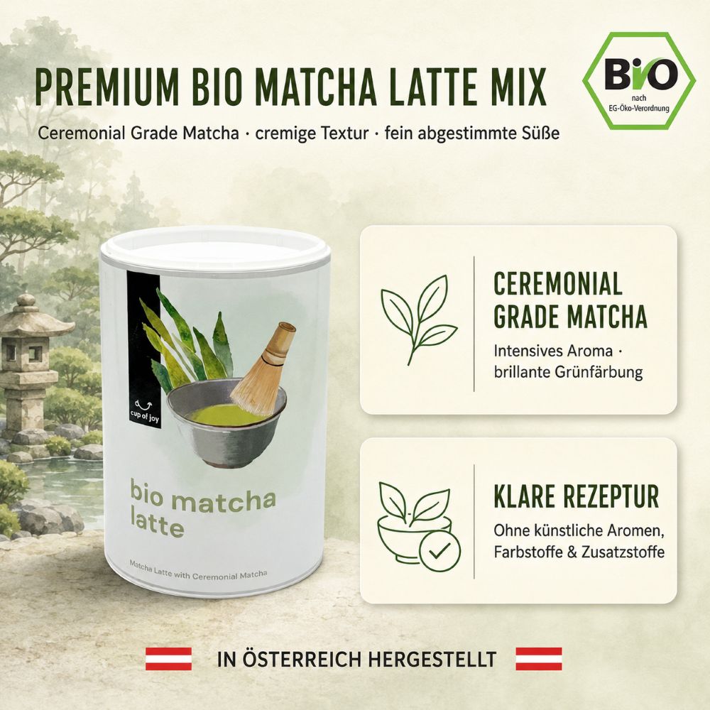 Cup of Joy Bio Matcha Latte Mix 500g