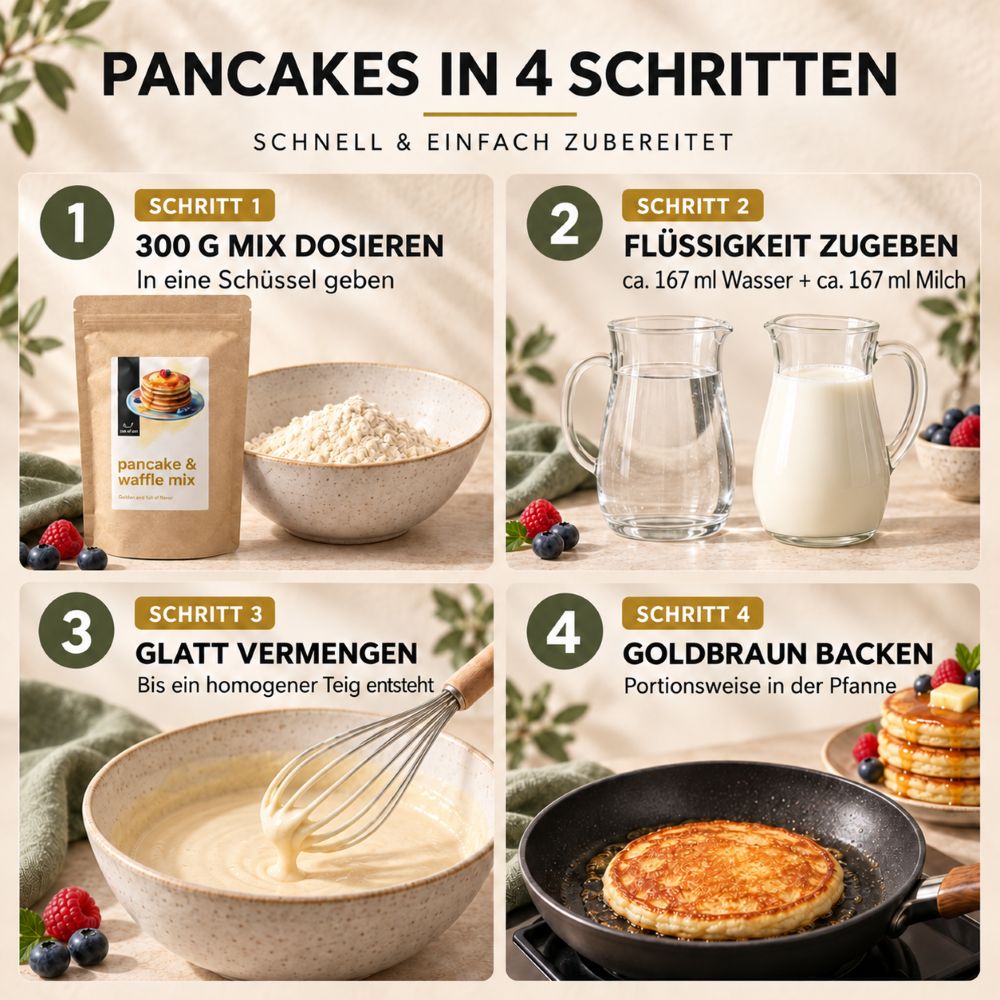 Cup of Joy Pancake & Waffle Mix 900g – Bild 4