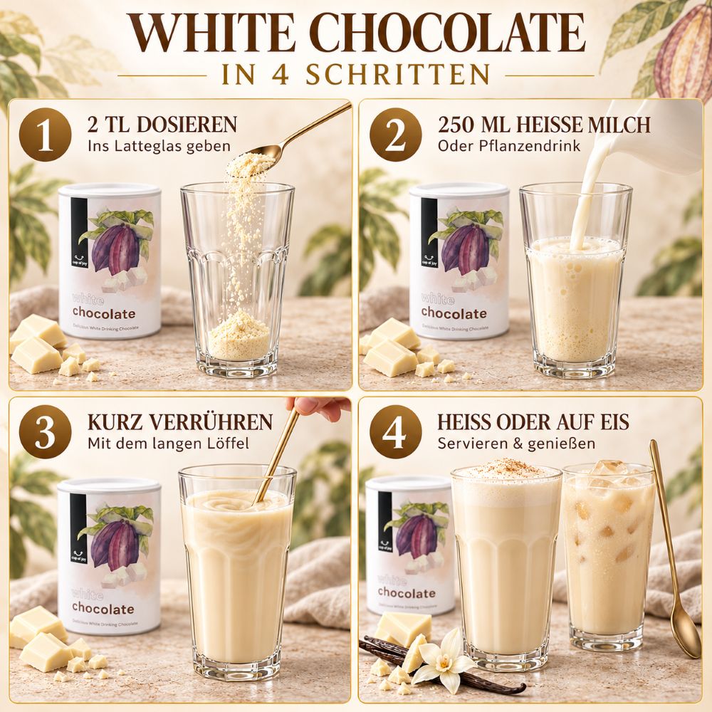 Cup of Joy White Chocholate 500g – Bild 3