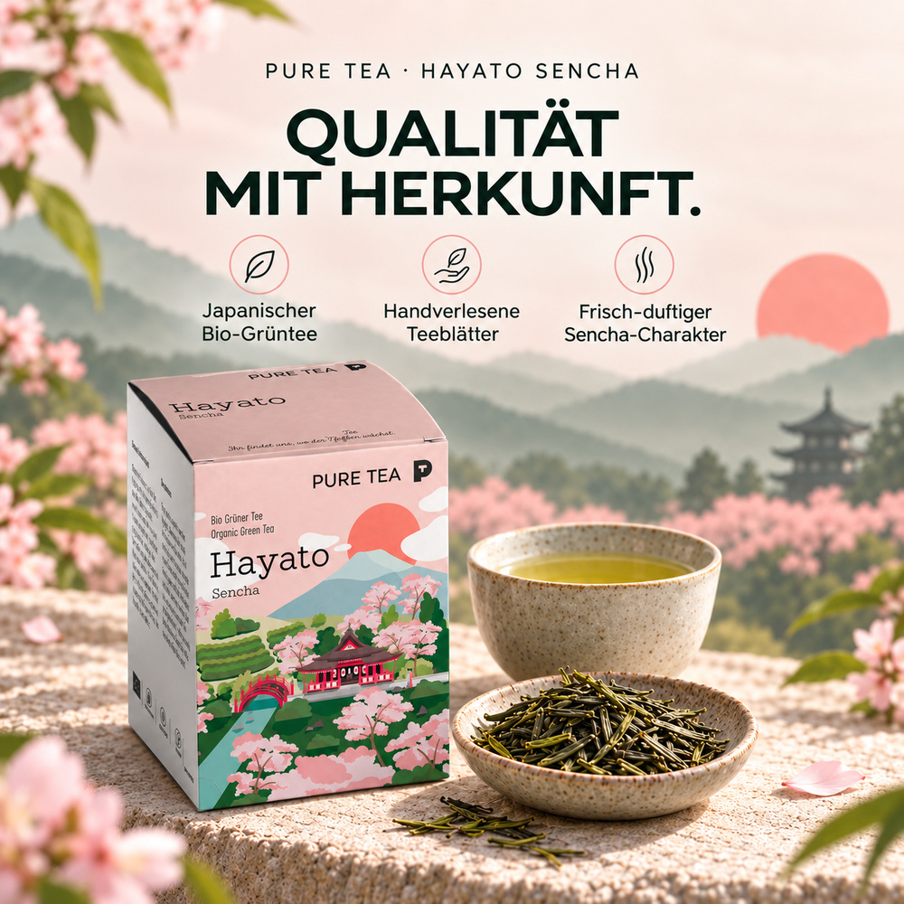 Pure Tea – Hayato Sencha Bio Grüntee – Bild 2