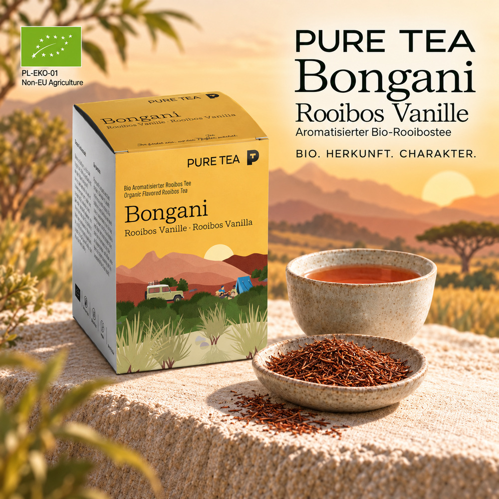 Pure Tea Bongani Rooibos Vanille Bio Kräutertee