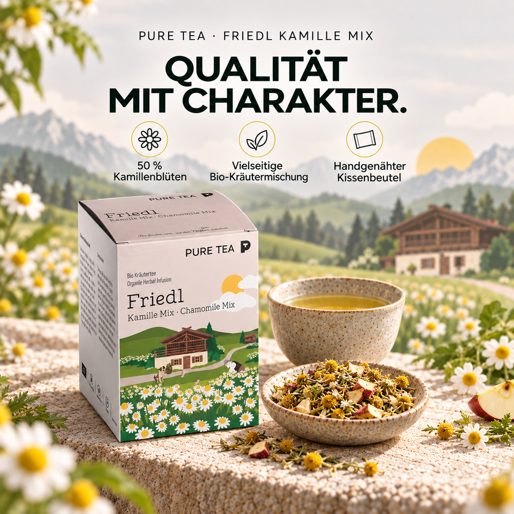 Pure Tea Friedl Kamille Bio Kräutertee – Bild 2
