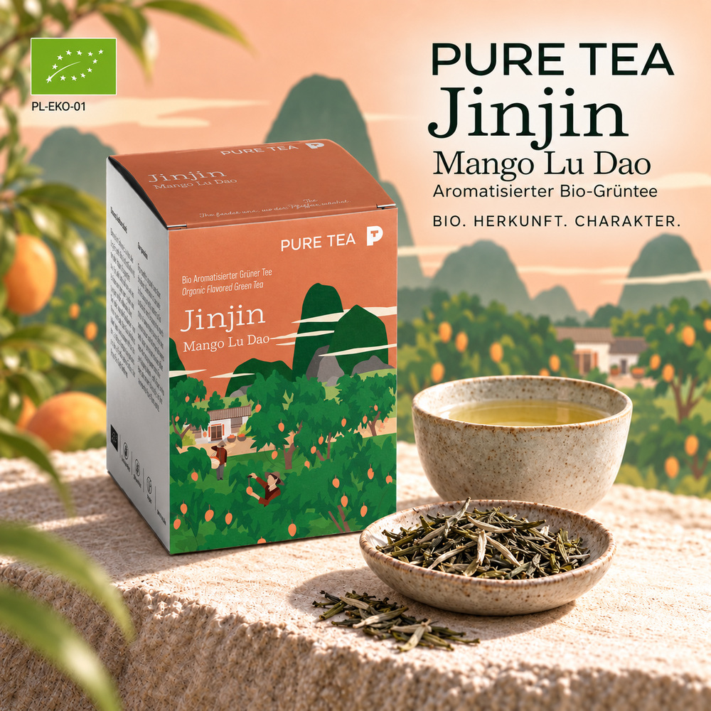 Pure Tea Jinjin Mango Lu Dao Bio Grüntee