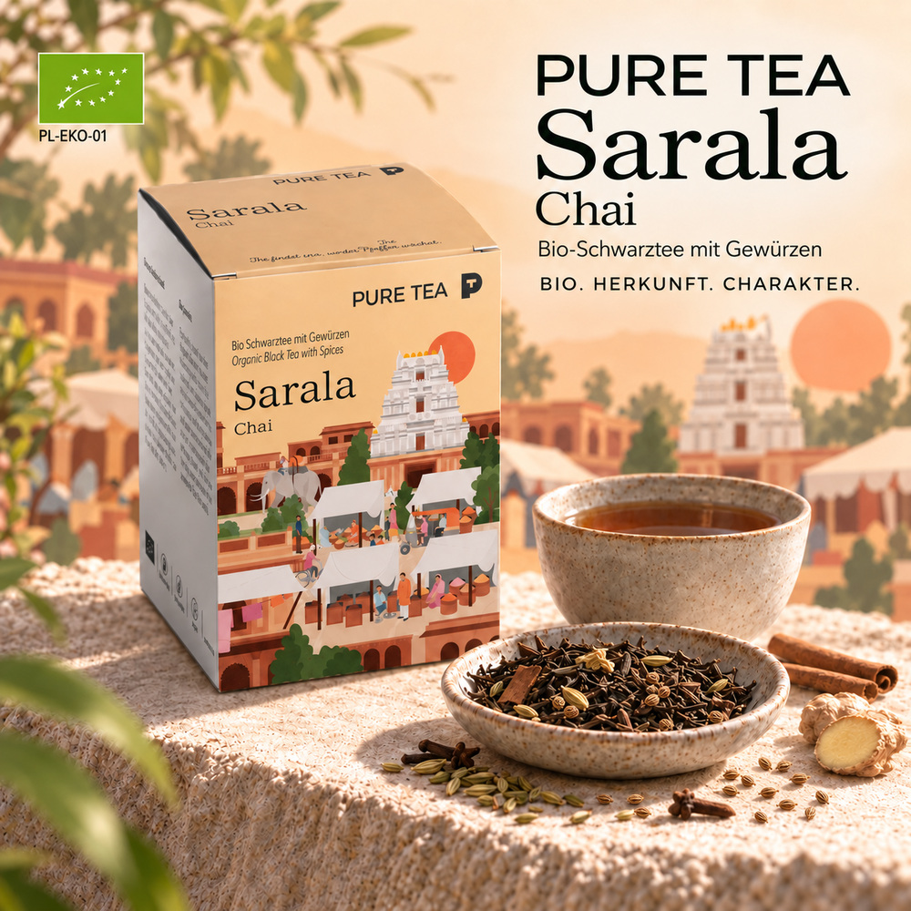 Pure Tea Sarala Chai Bio Schwarz Tee