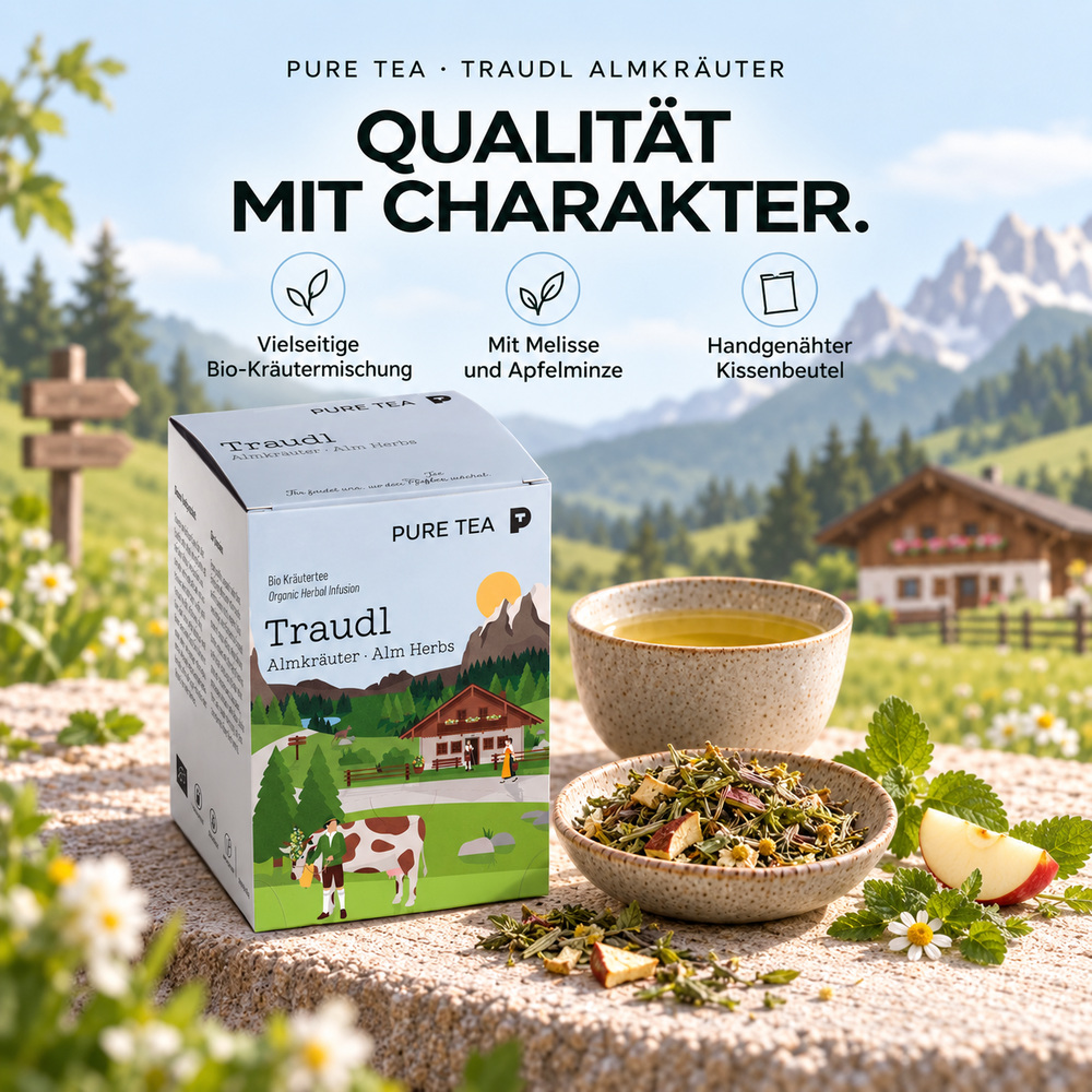Pure Tea Traudl Almkräuter Bio Kräutertee – Bild 2