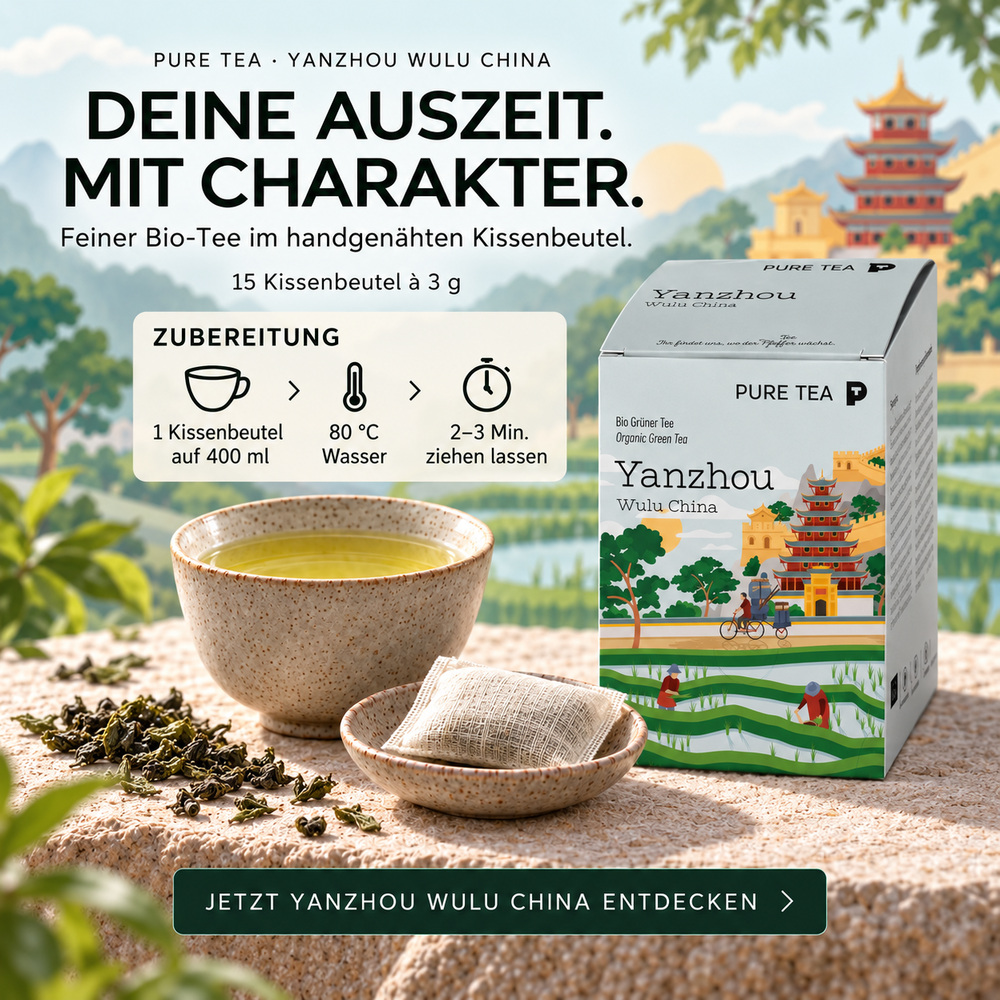 Pure Tea Yanzhou Wulo Bio Grüner ee – Bild 3