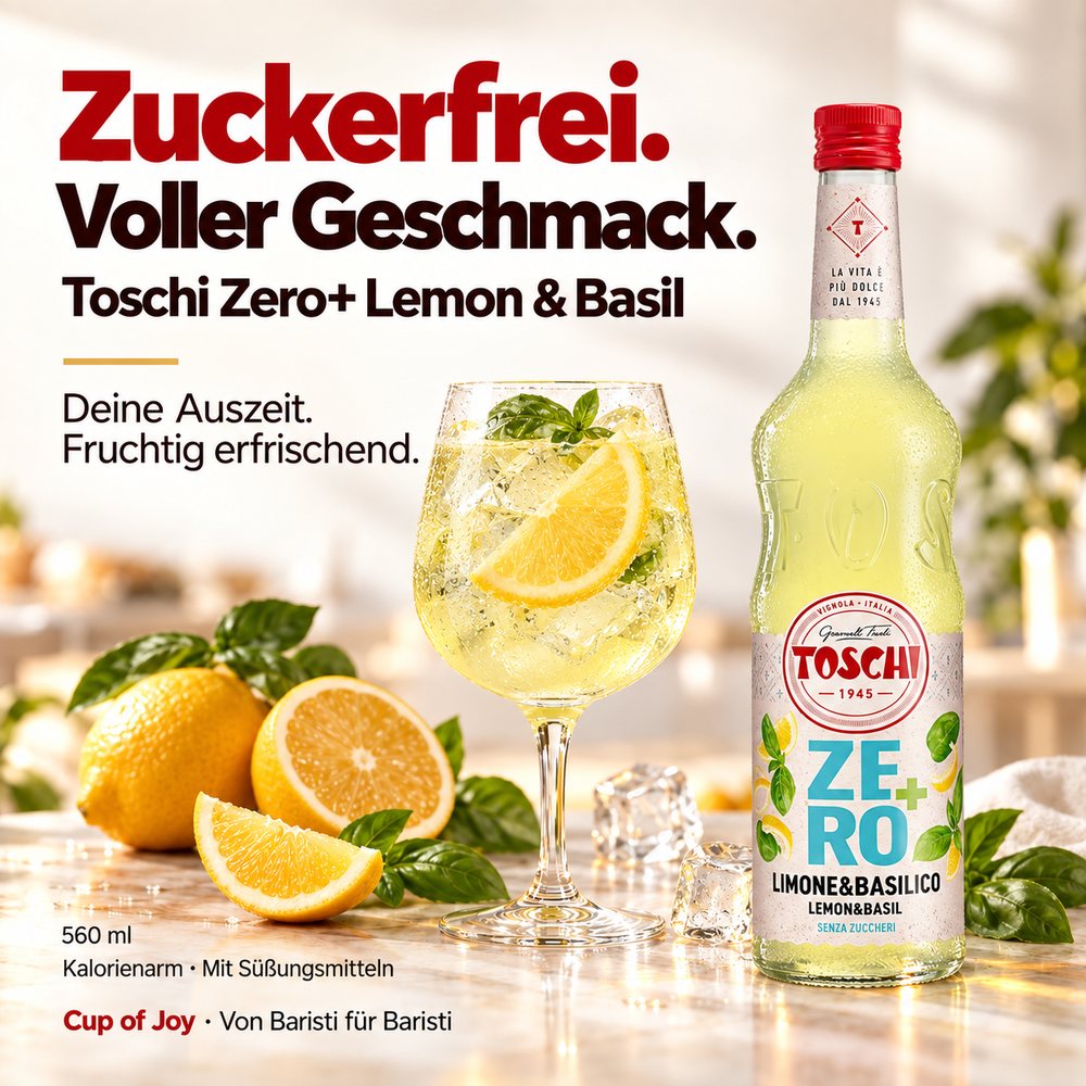 Toschi Zero+ Lemon & Basil 560ml