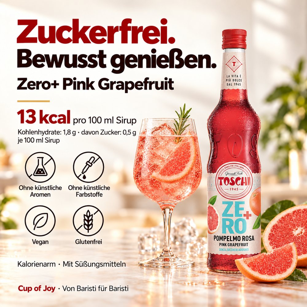 Toschi Zero+ Pink Grapefruit 560ml – Bild 2