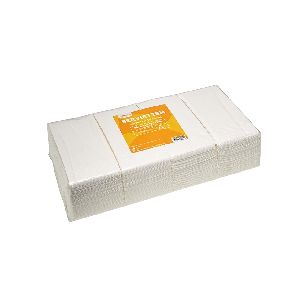Servietten 33x33 cm 1/8 Falz 2 Lagig 2000 Stk.
