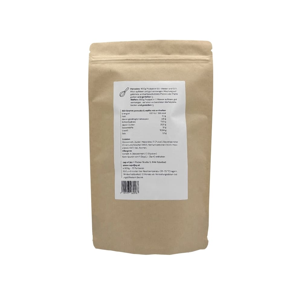 Cup of Joy Pancake & Waffle Mix 900g – Bild 2