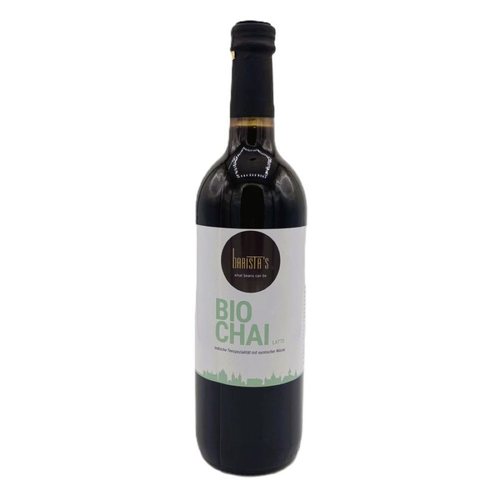 Baristas Bio Chai Sirup Glasflasche